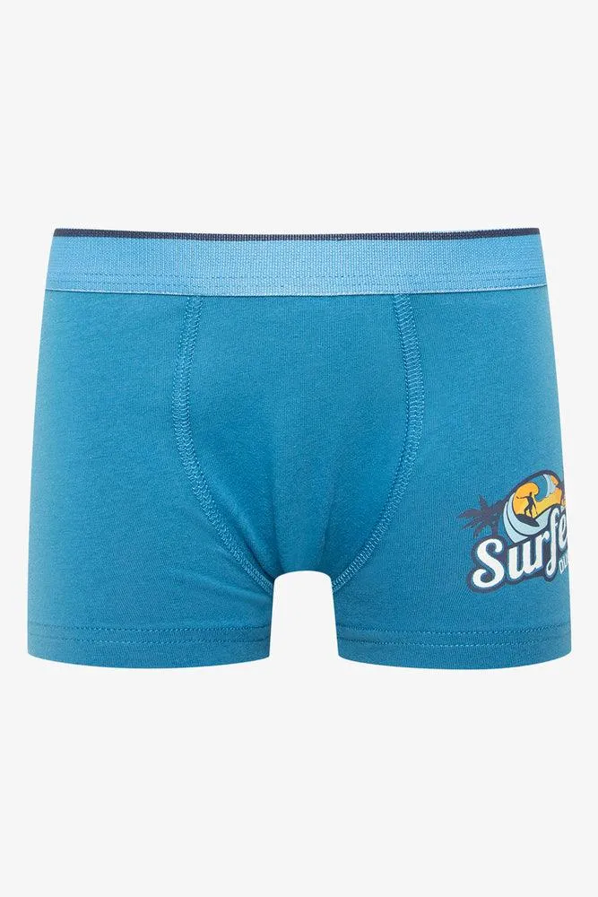 3 Pack Surfer Dude Boxers Blue