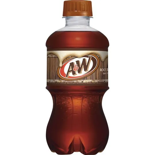 A&W Caffeine-Free, Low Sodium Root Beer Soda Pop, 12 Fl Oz, 8 Pack Bottles