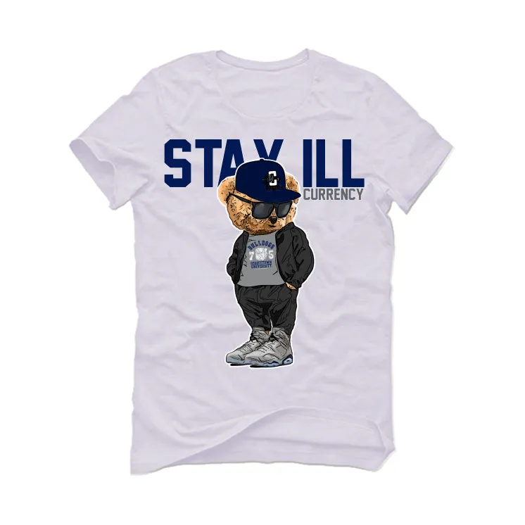 Air Jordan 6 "Georgetown" White T-Shirt (Stay ill Bear)