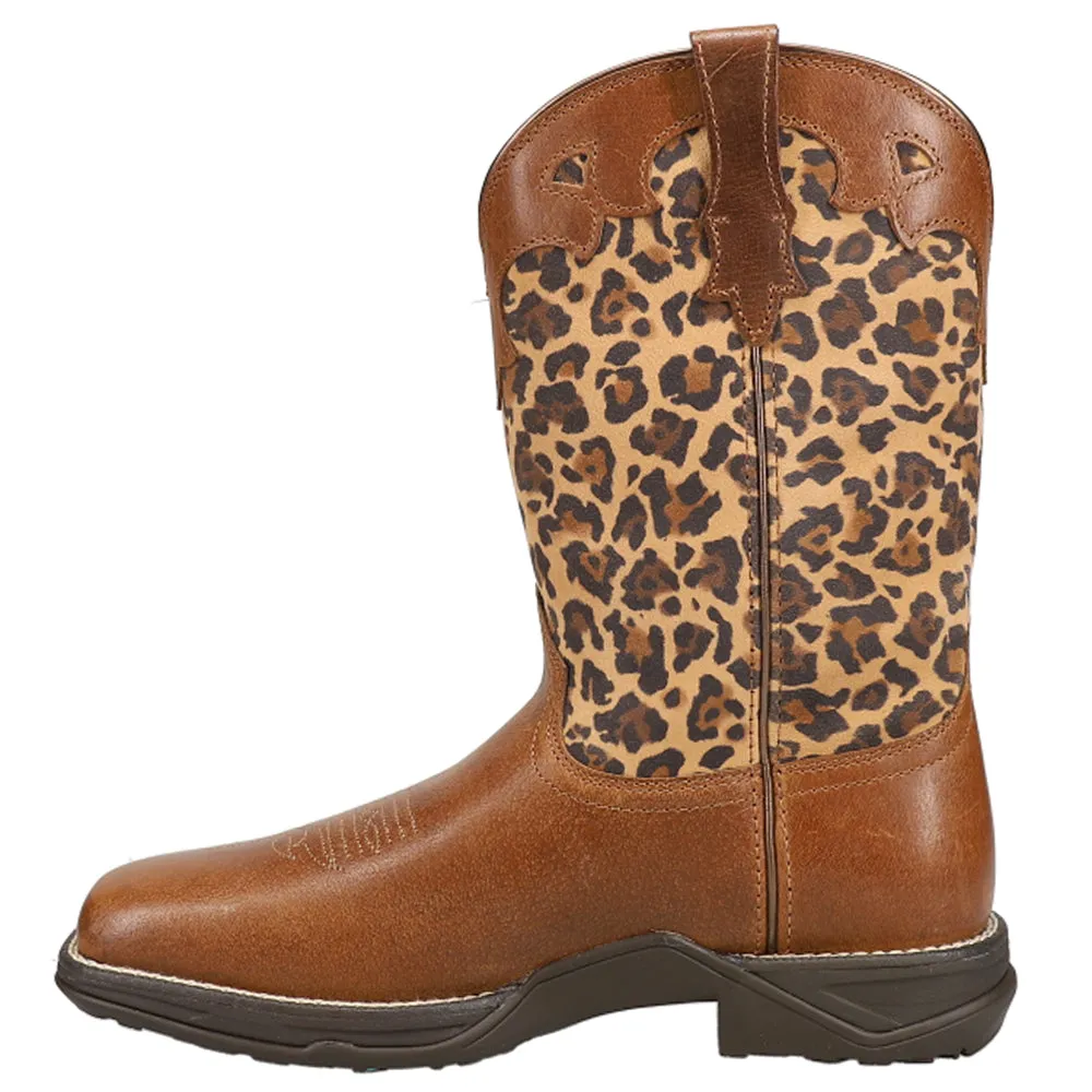 Anthem Leopard Square Toe Cowboy Boots