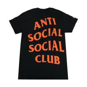 Anti Social Social Club x Undefeated Paranoid Logo T-Shirt Black