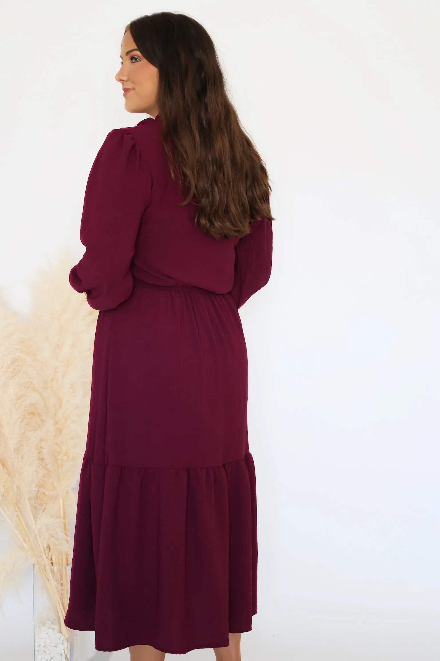 Any Occasion Dress- Burgundy