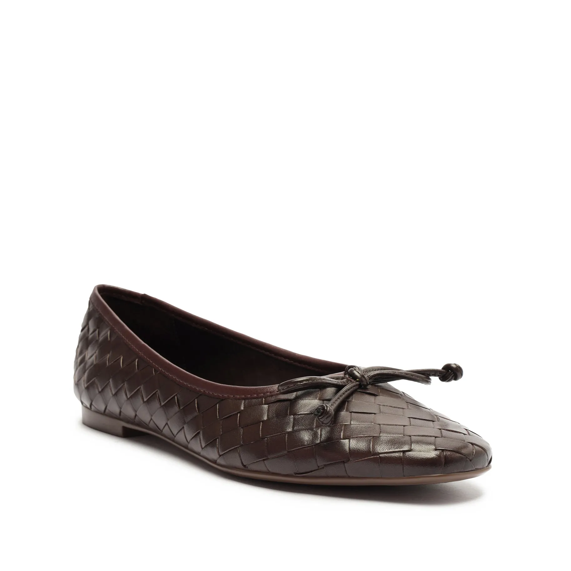 Arissa Woven Leather Flat