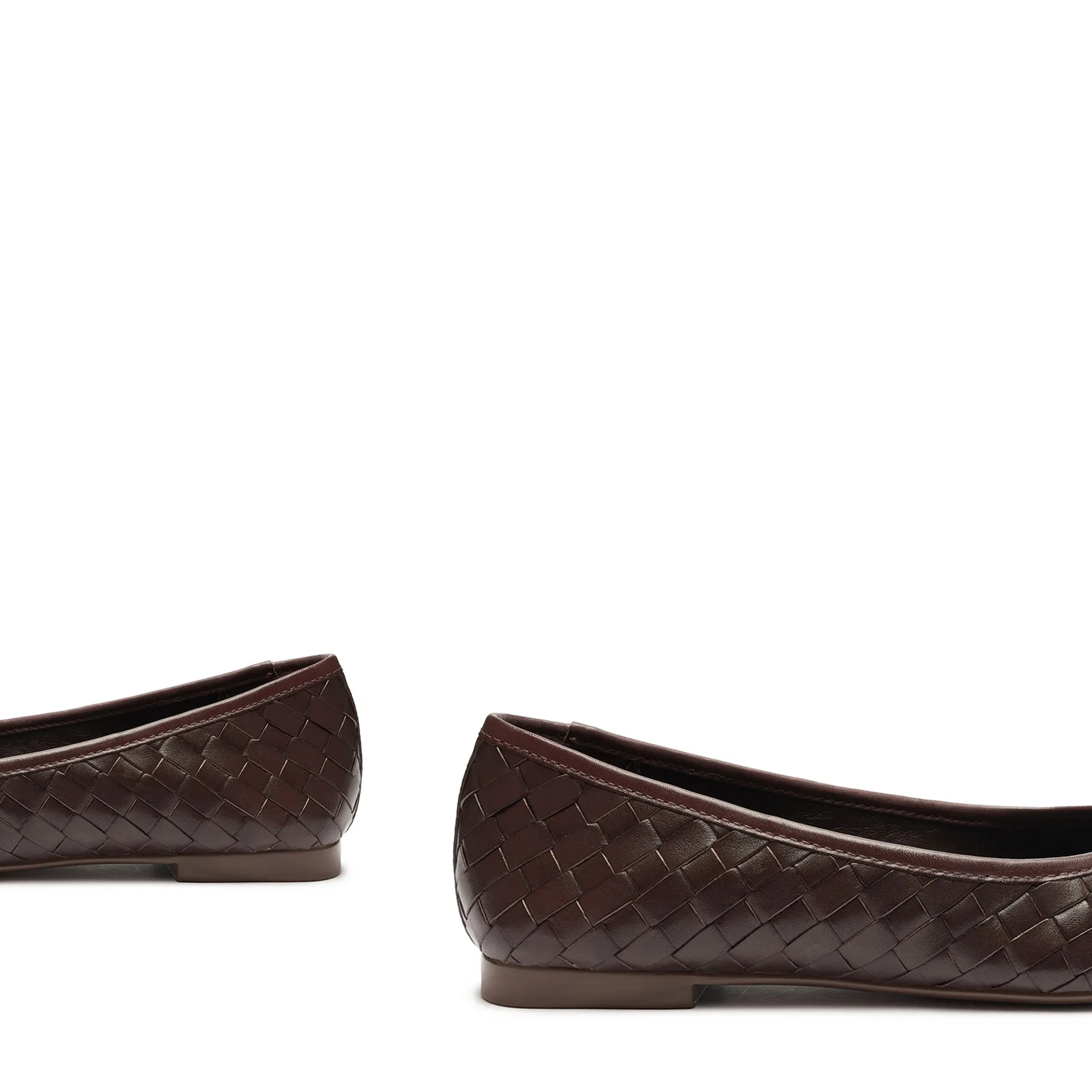 Arissa Woven Leather Flat