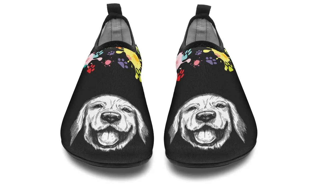 Artsy Labrador Aqua Barefoot Shoes