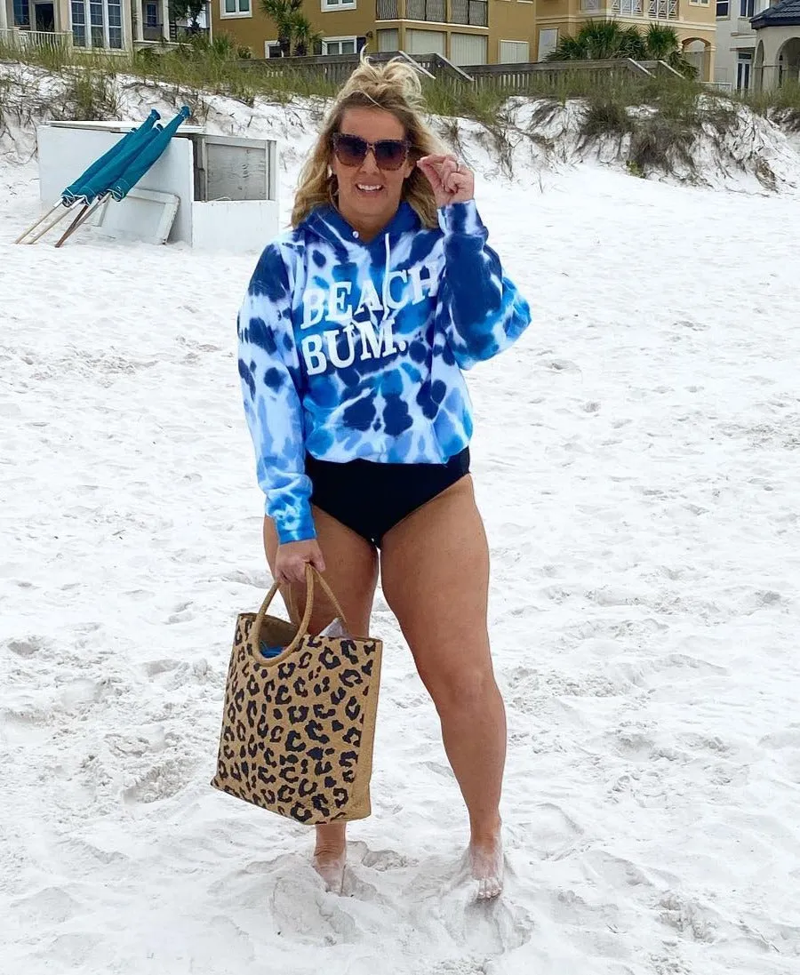 Beach Bum Tie Dye Blue Hoodie*