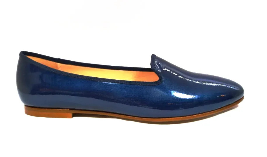 Beberlis Patent Sofia Navy Blue Flats