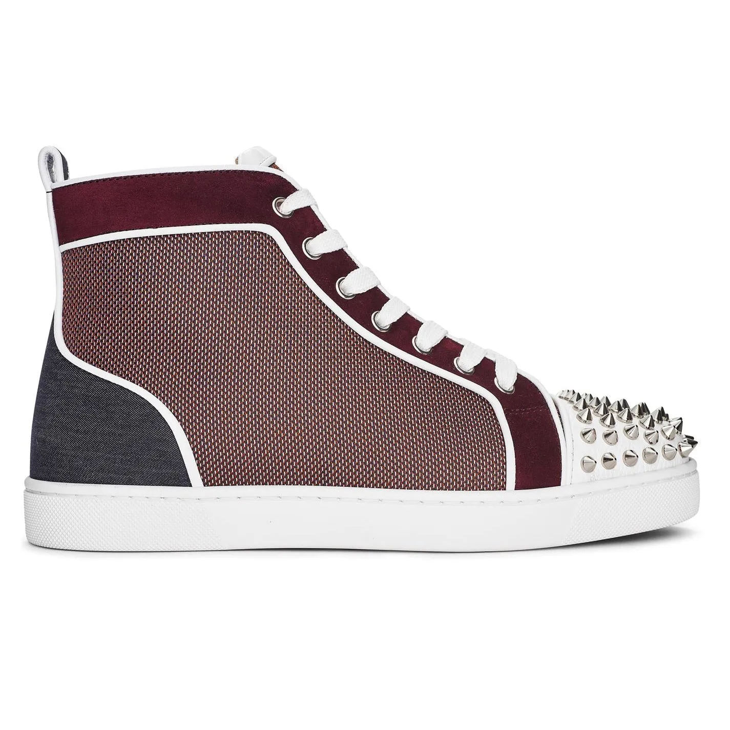 CHRISTIAN LOUBOUTIN Lou Spikes Orlato Sneakers Whiskey Sliver