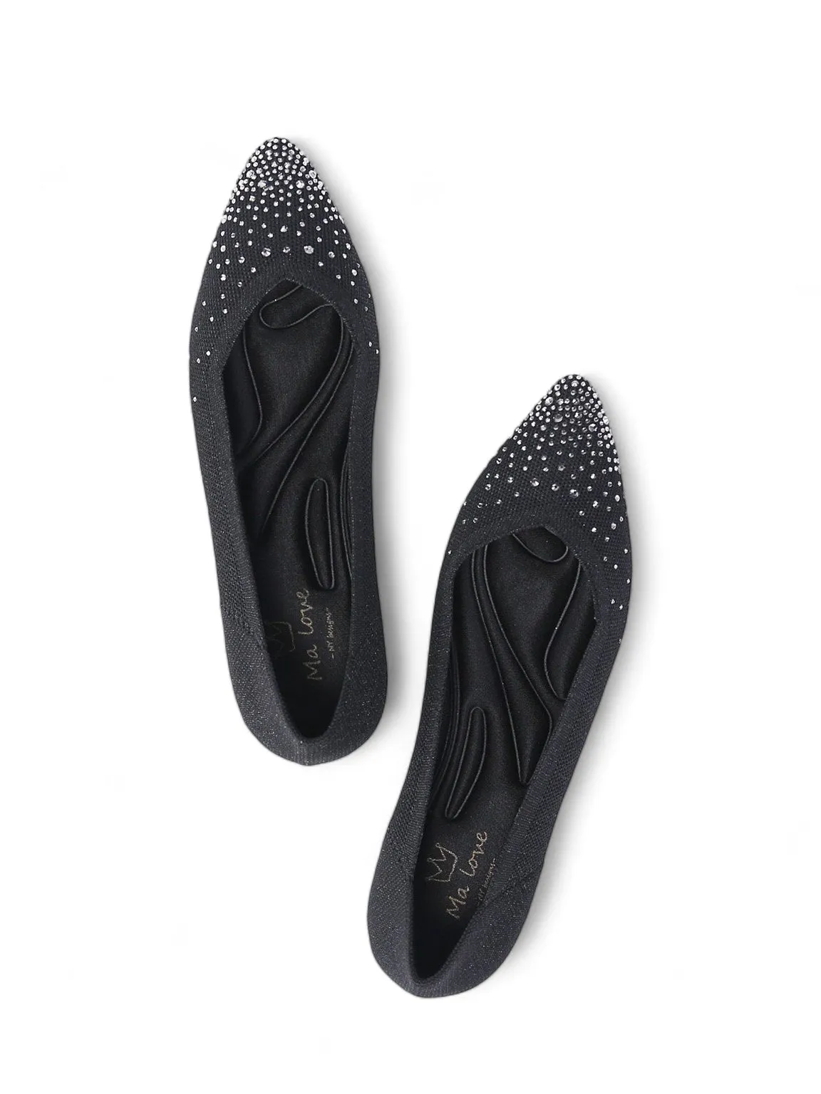 Crysty Glistening Ballerina Flats