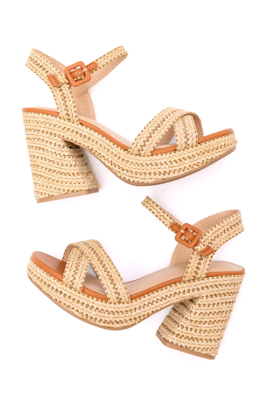 Explore More Collection - Bon Voyage Rope Woven Heel Shoes- 6/6/2024