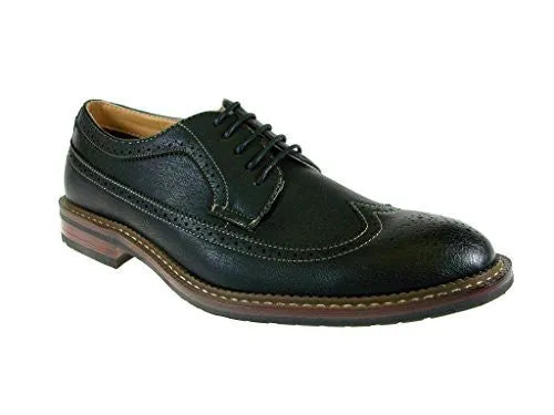 Ferro Aldo Men's 19312 Brogue Wing Tip Oxford Shoes