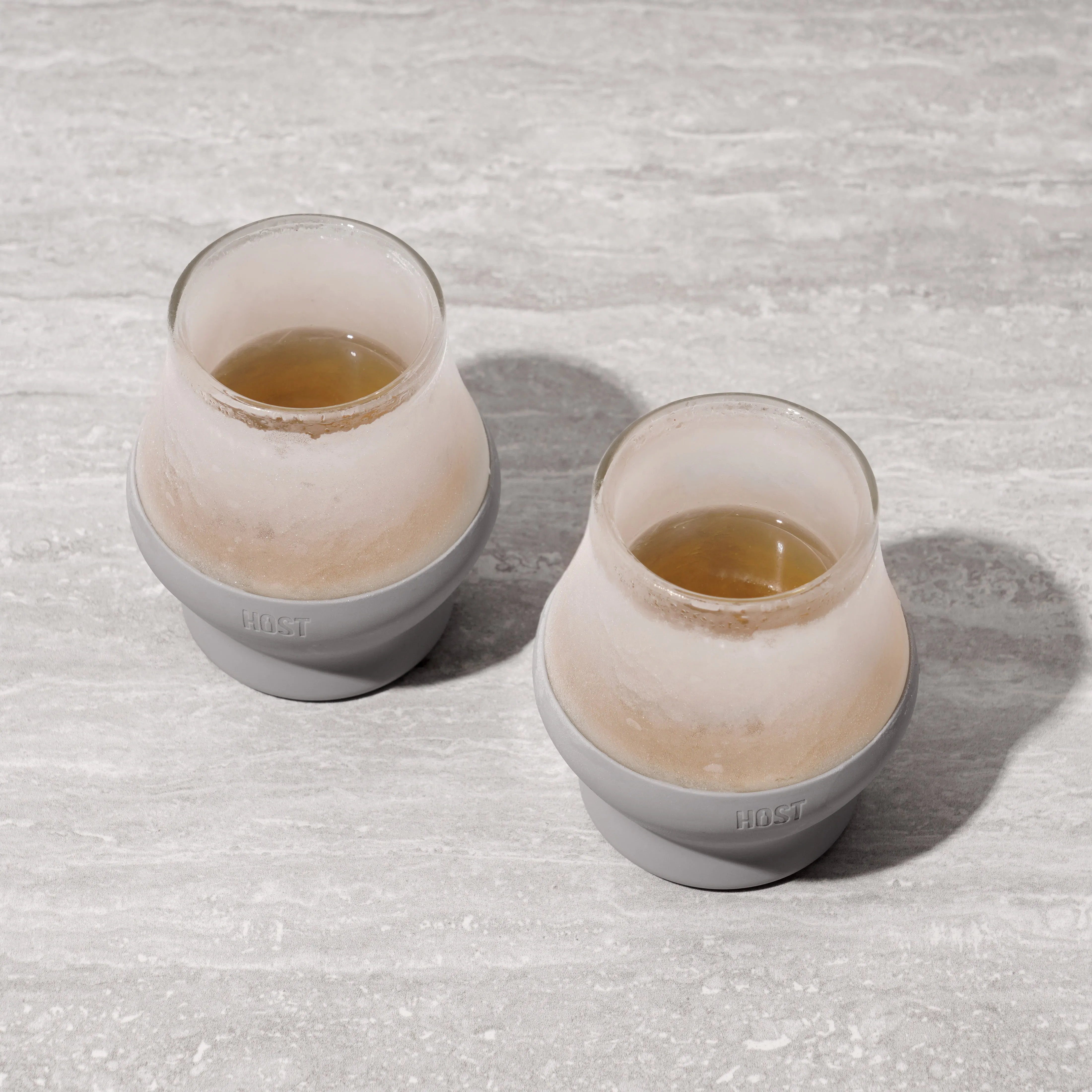 Glass  Sipping FREEZE™ Cooling Cup in Gray, Set of 2