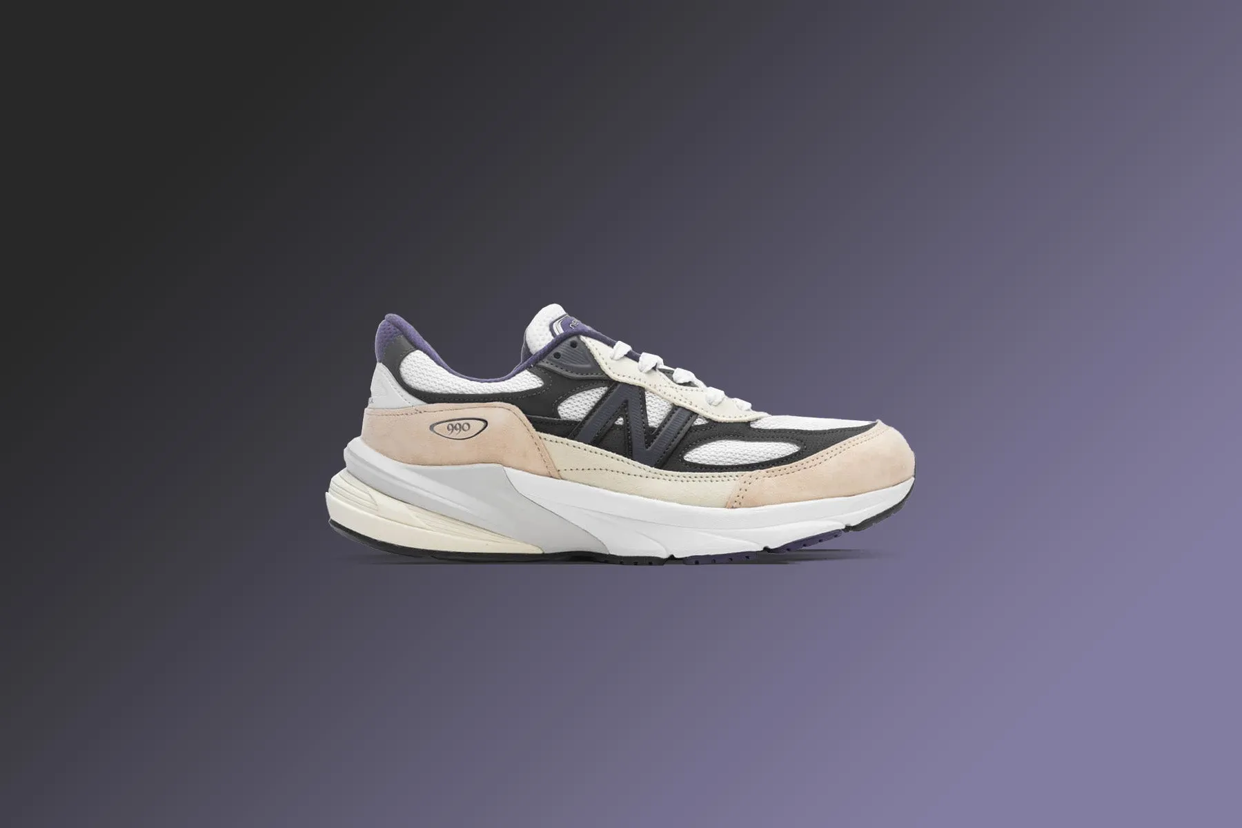 Made in USA 990v6 - White/Black Plum/Phantom