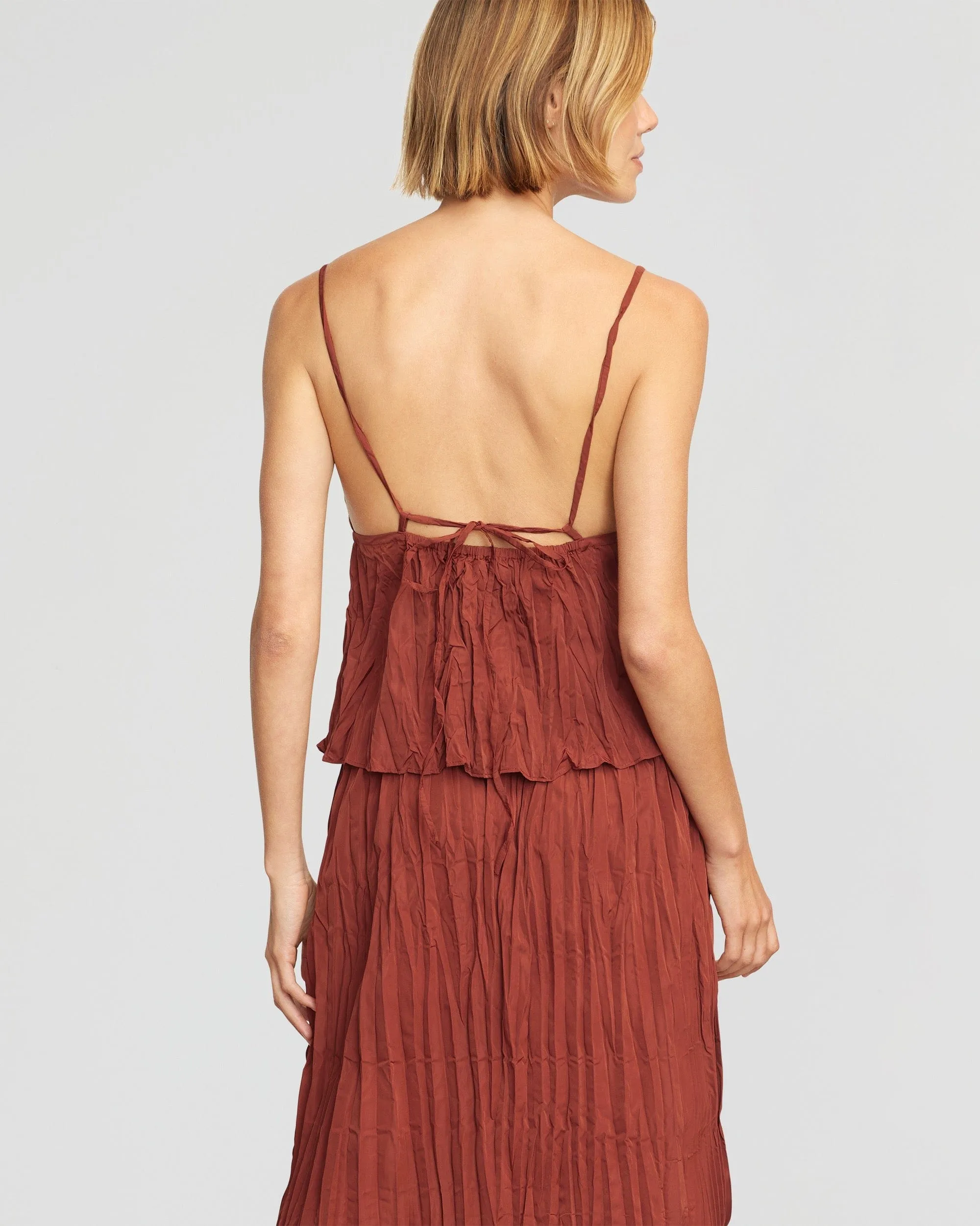 Meg Tie-Back Crinkled Cami