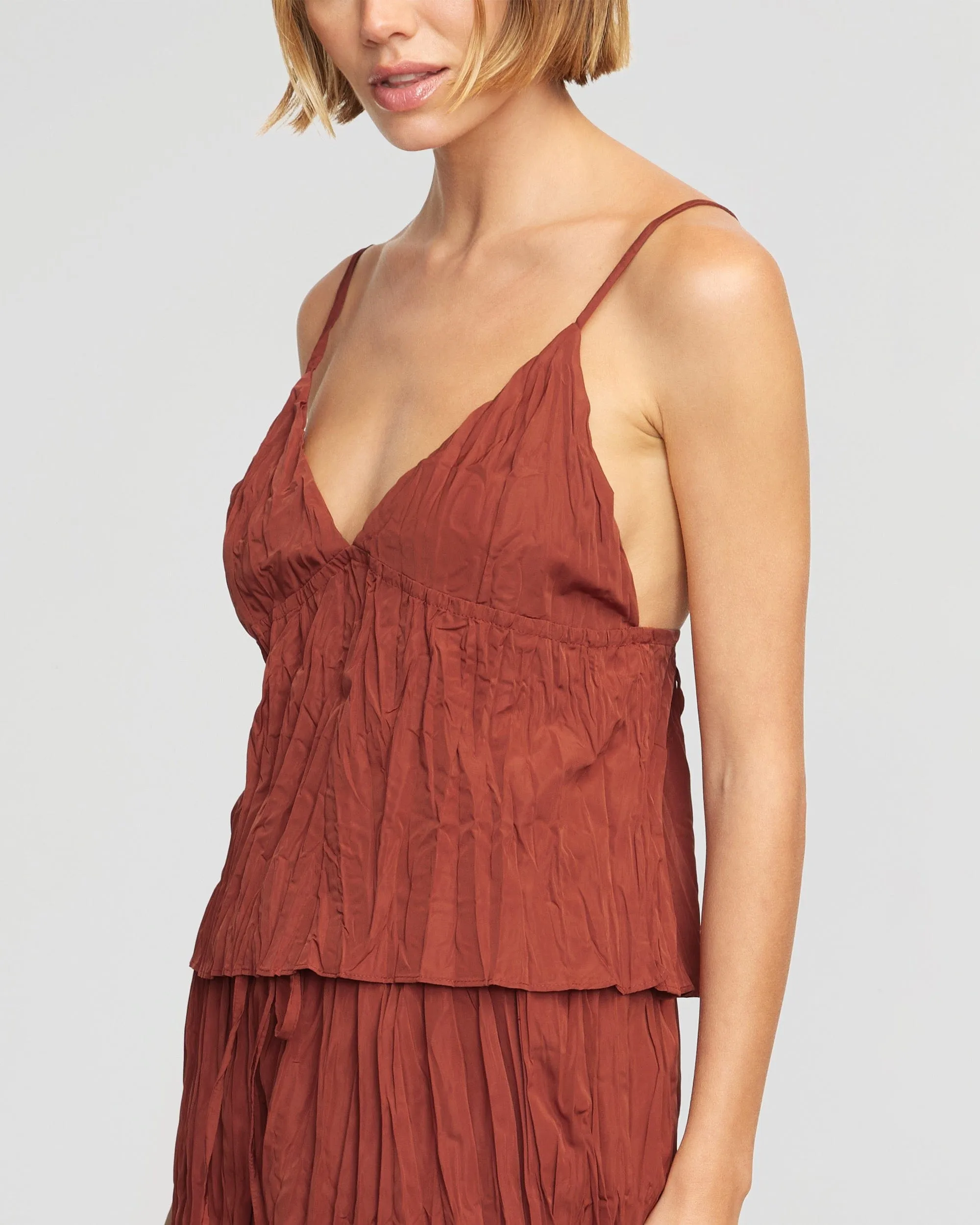 Meg Tie-Back Crinkled Cami