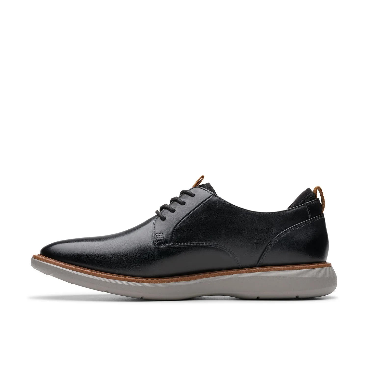 Mens - Brantin Plain Black Leather