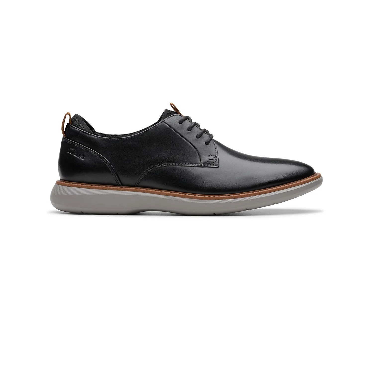 Mens - Brantin Plain Black Leather