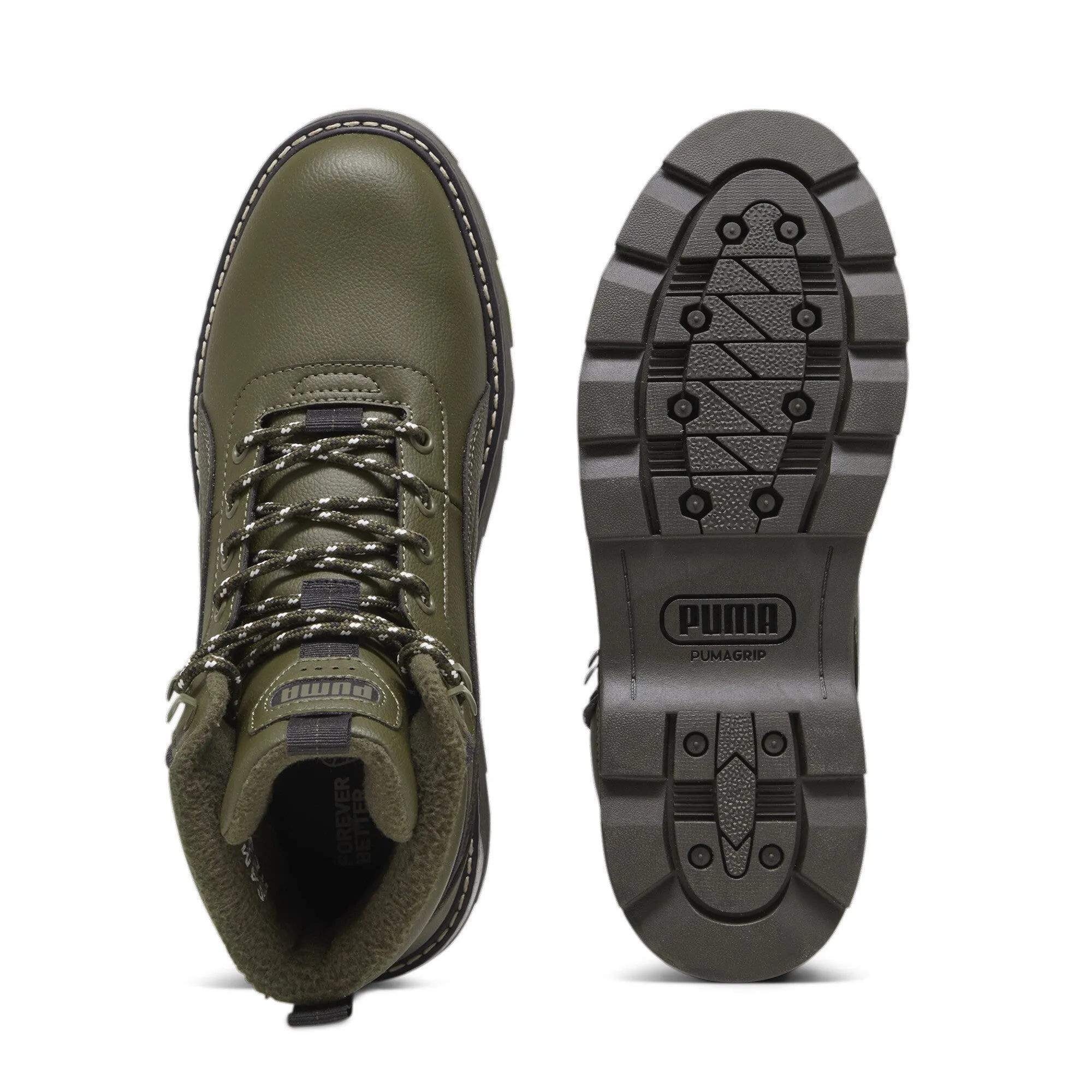 Dark Olive Puma Desierto V3 High-Top Winter Boots