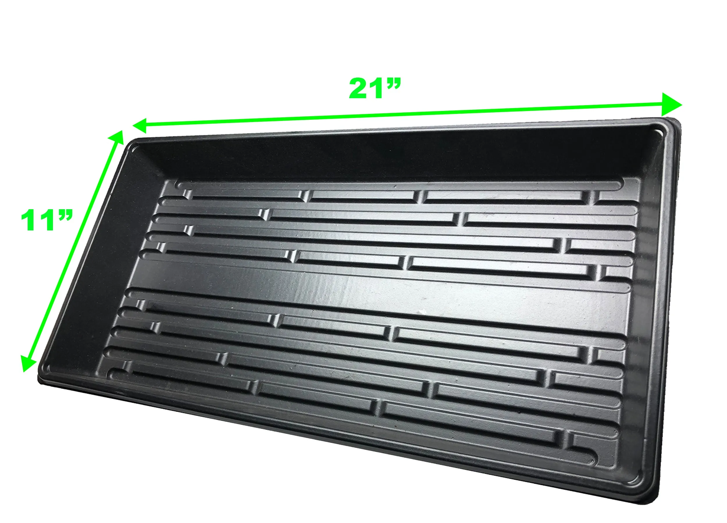 Viagrow Propagation Starter Seedling Trays, No Holes, Standard Flat Planters (EA)