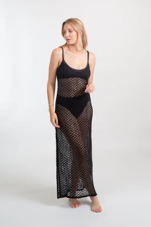 Zuma Crochet Beach Cover Up Slip Dress